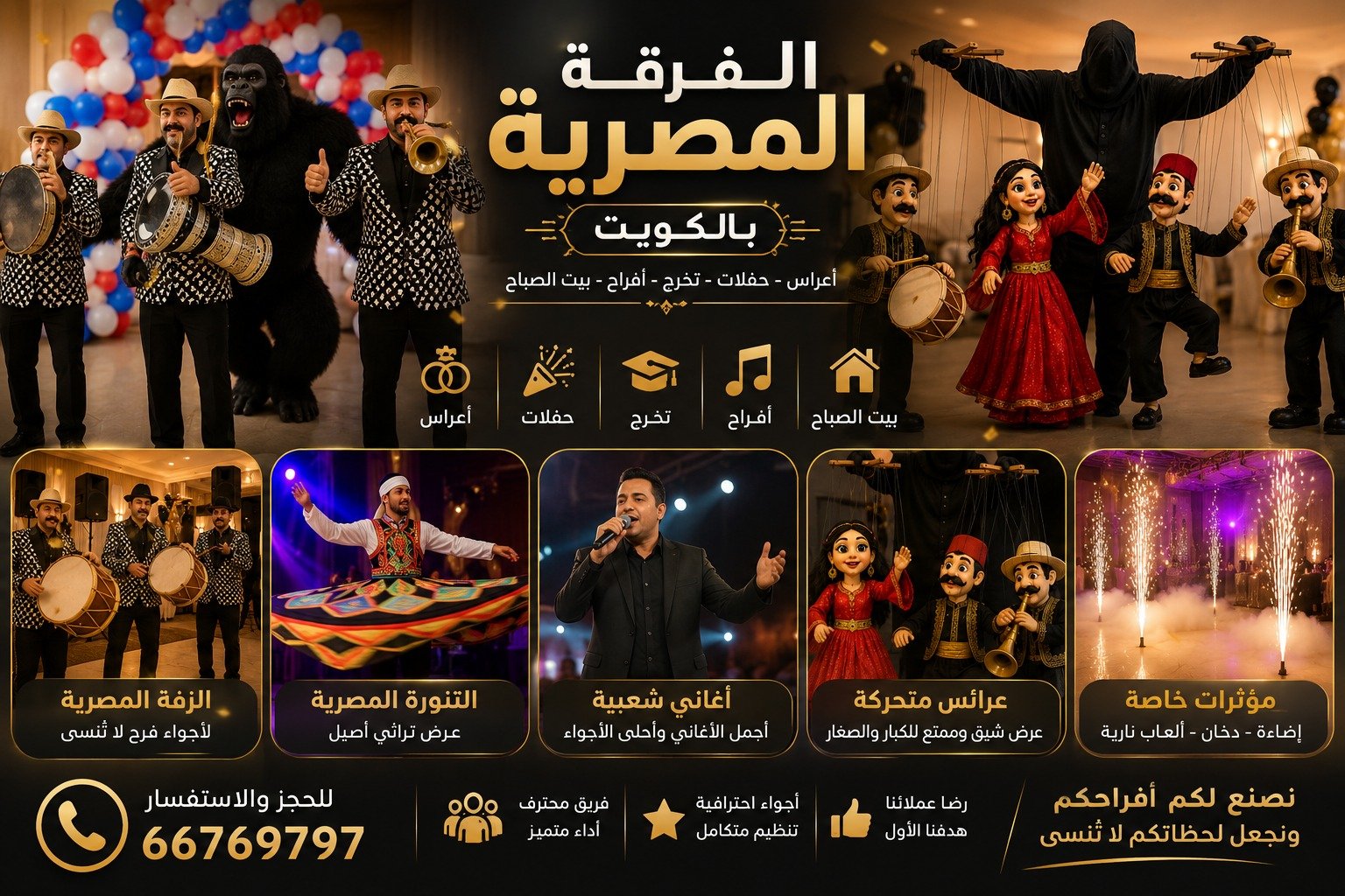 مطربين مصريين لإحياء الحفلات والمناسبات في الكويت